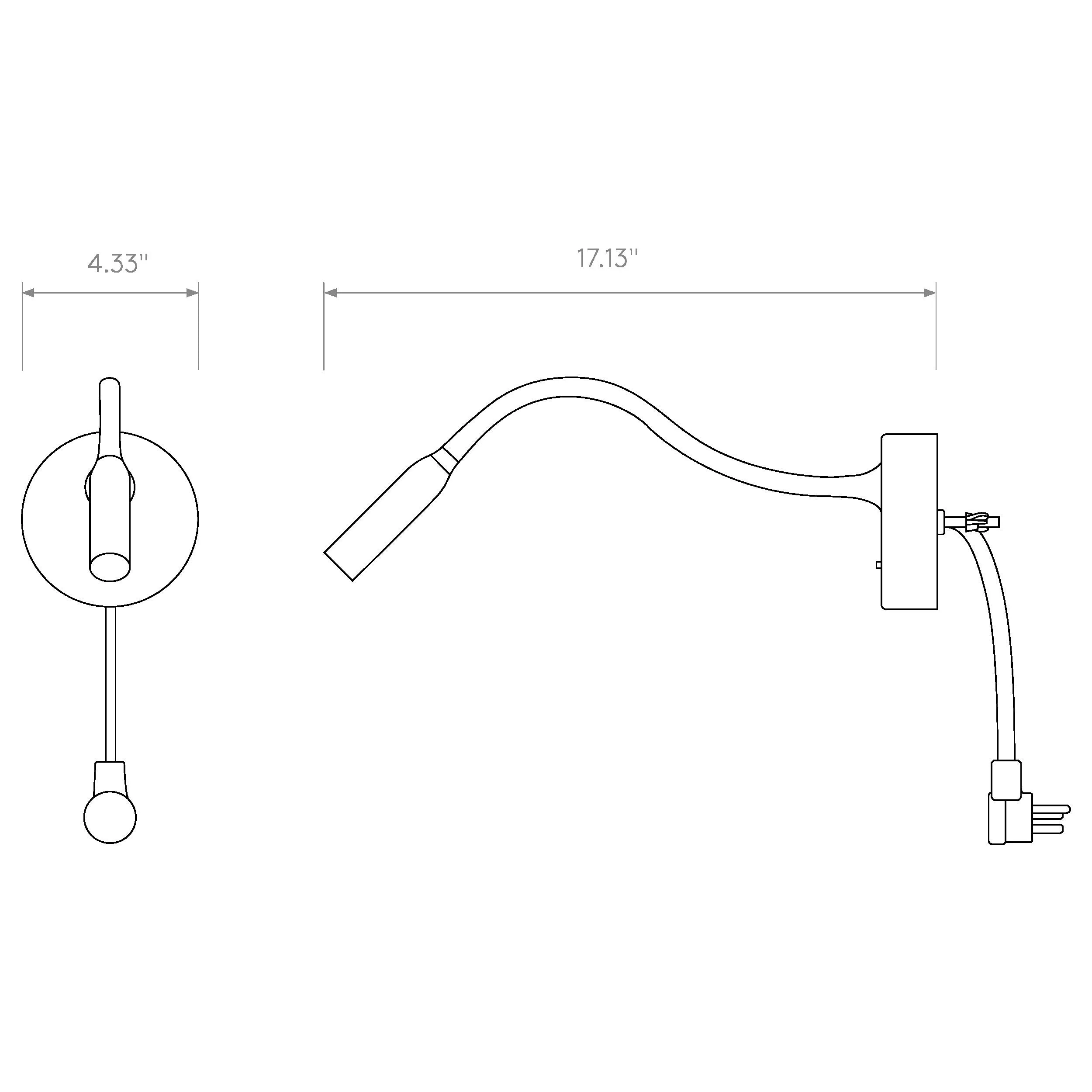 Lucca Surface Reading LED Wall Sconce