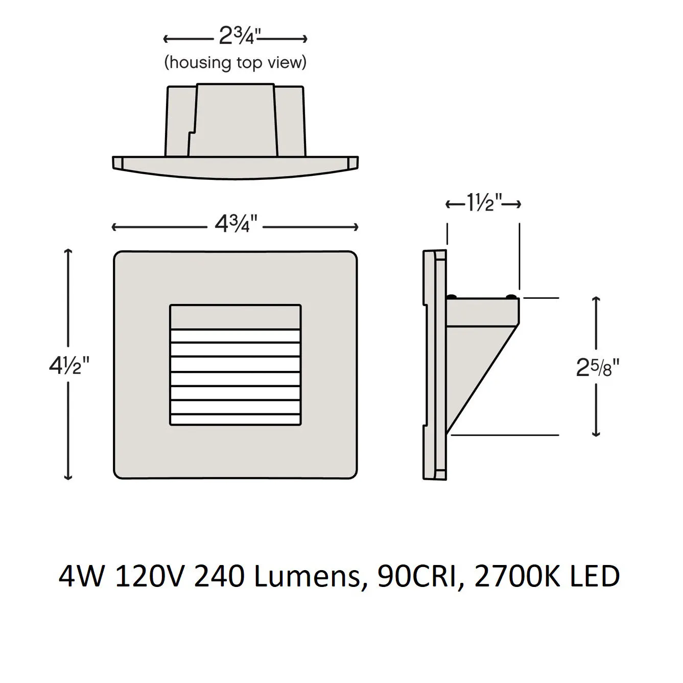 Luna LED Large Step Light