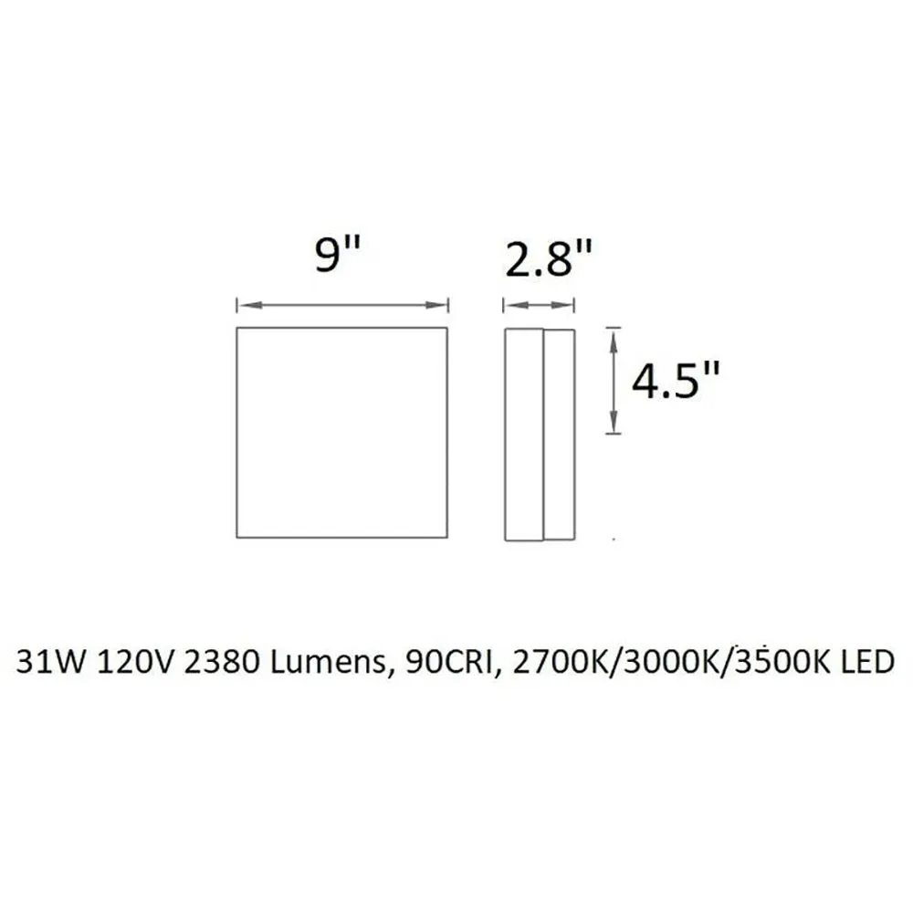 Matrix Outdoor Wall / Ceiling Light