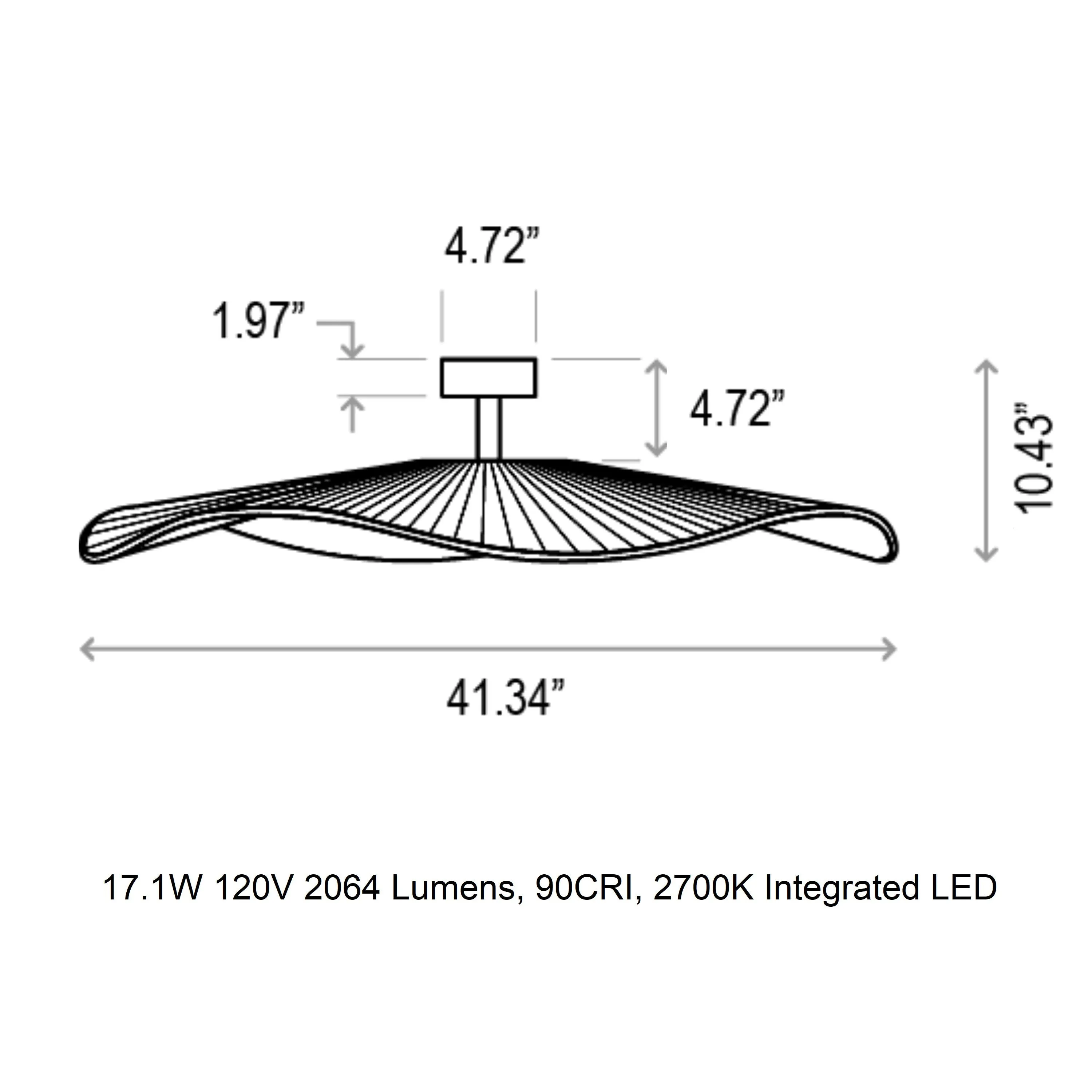 Mediterrania Outdoor LED Semi Flush Mount