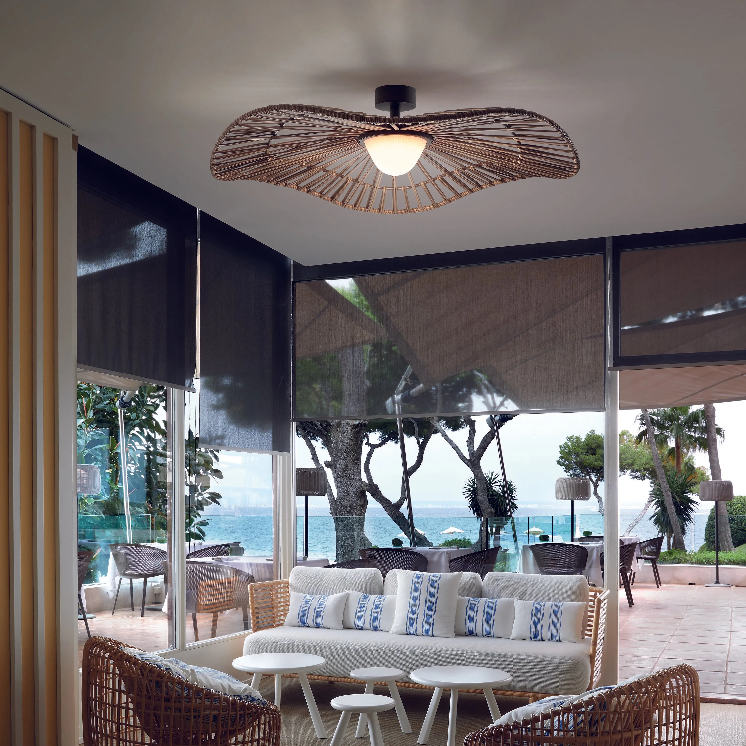 Mediterrania Outdoor LED Semi Flush Mount