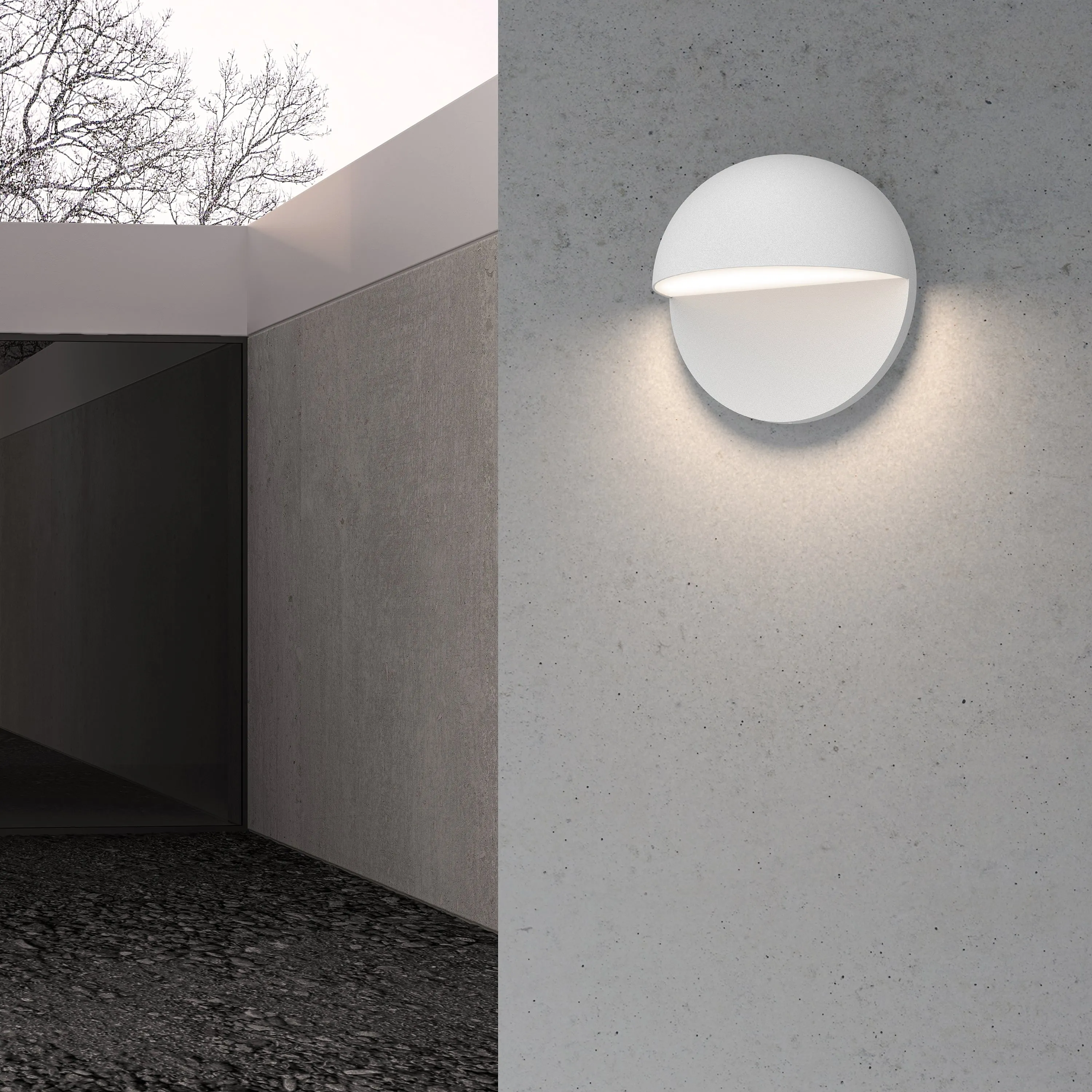 Mezza Cupola Outdoor LED Wall Sconce