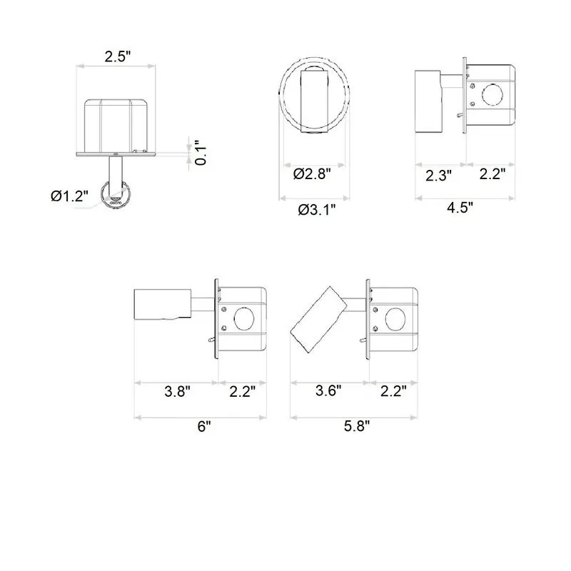 Micro Recess Wall Sconce