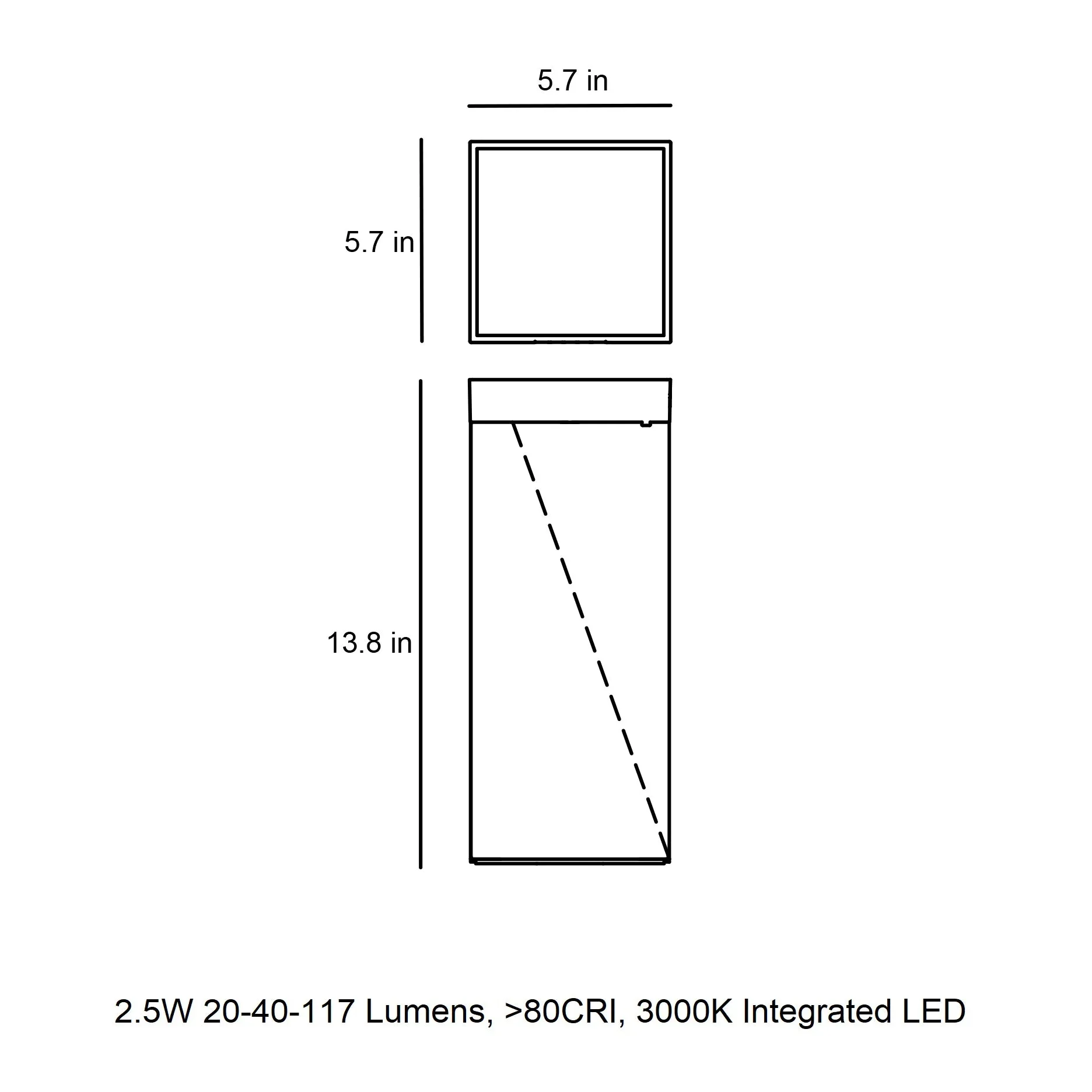 Milio Outdoor LED Solar Bollard Light