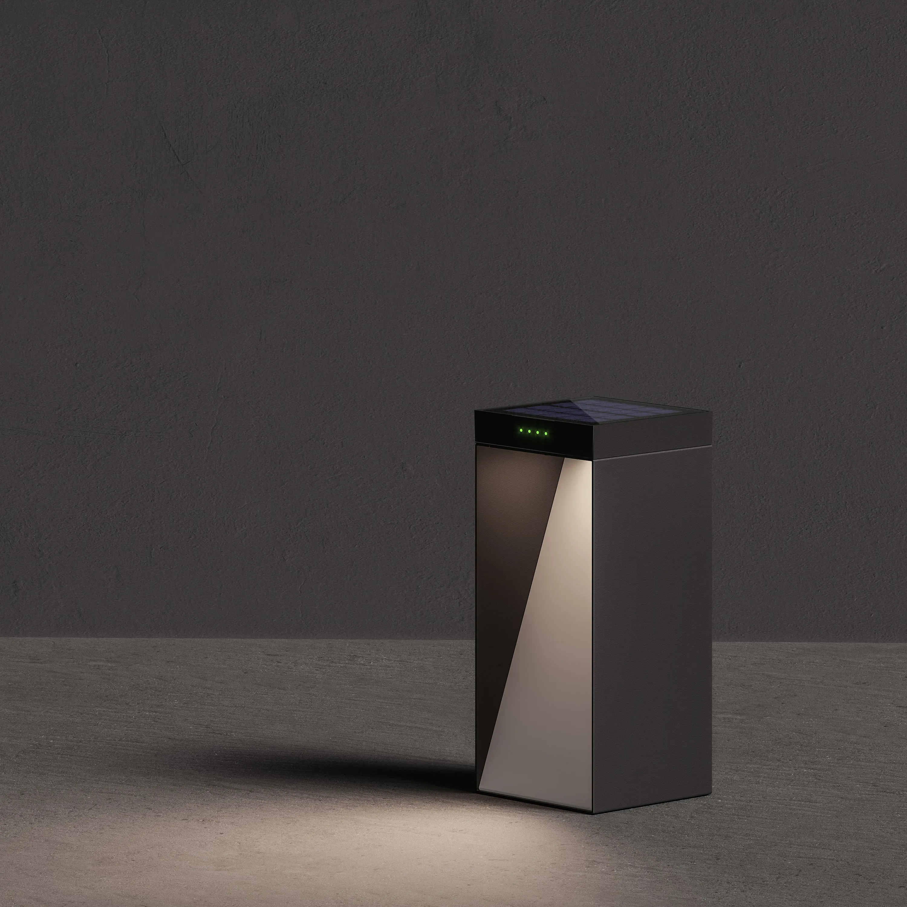 Milio Outdoor LED Solar Bollard Light