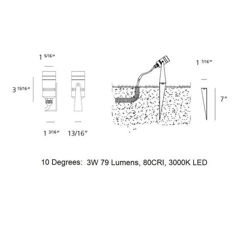 Minispot Outdoor LED Wall / Floor Light