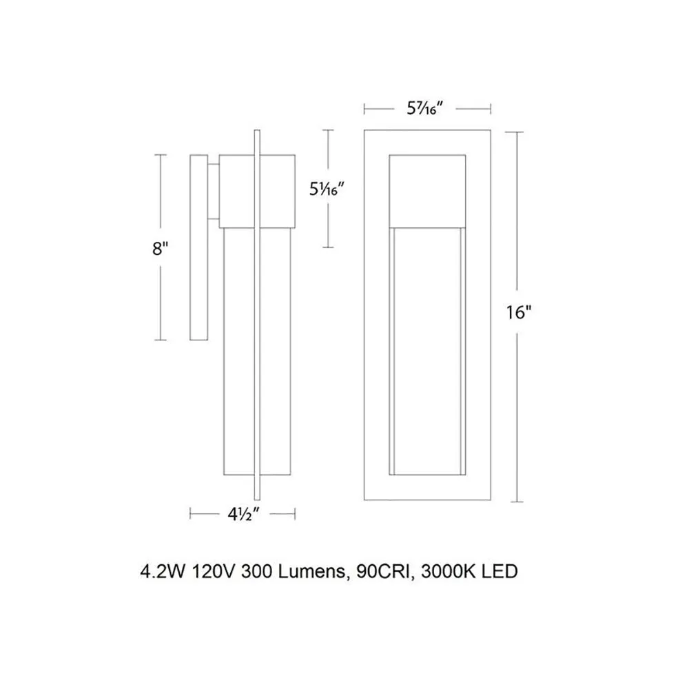 Mist LED Outdoor Wall Light