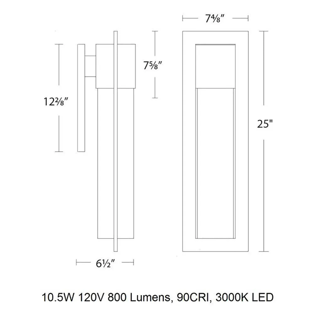 Mist LED Outdoor Wall Light