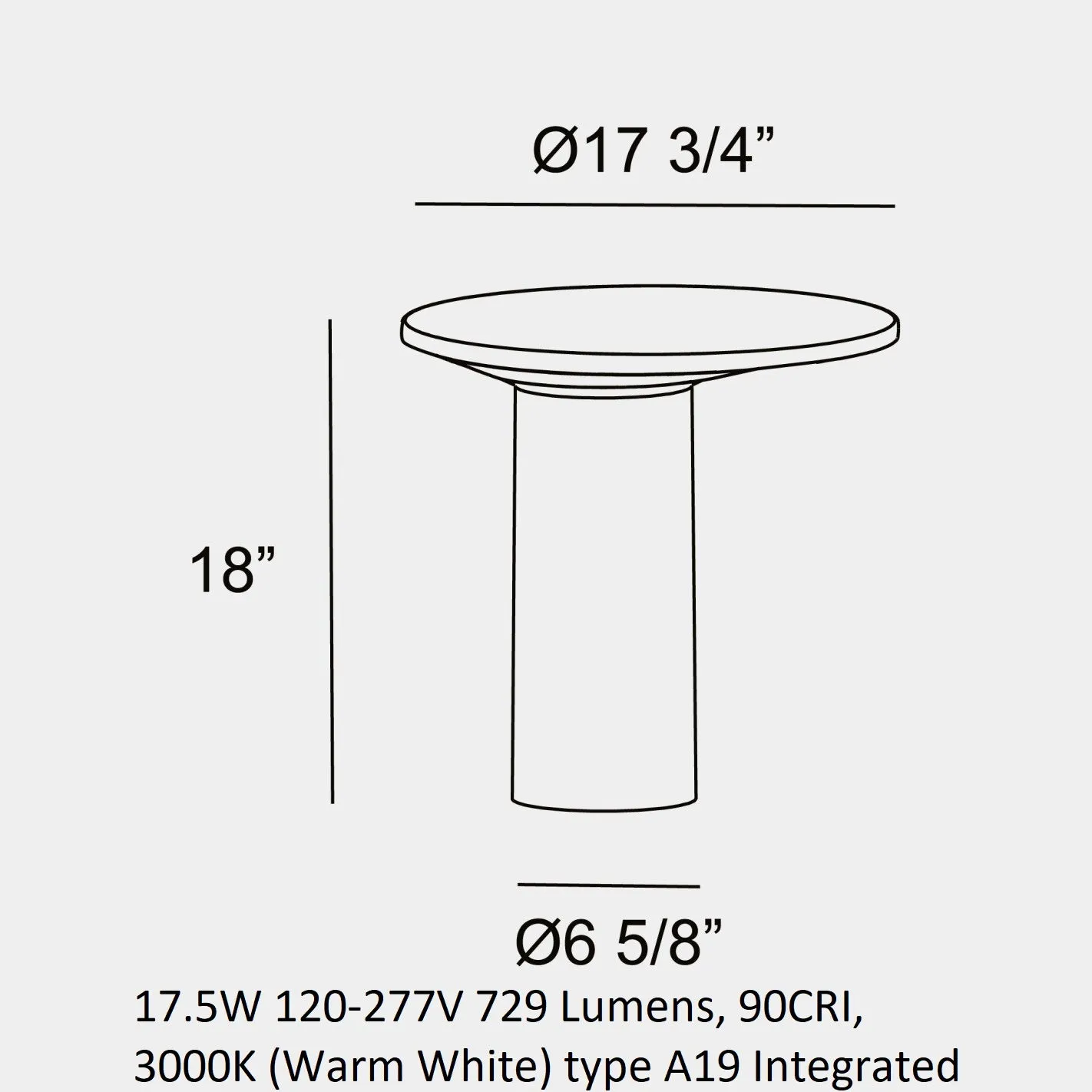 Moal Outdoor Bollard Light