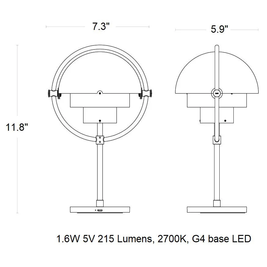 Multi-Lite Portable Table Lamp