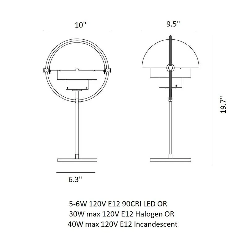 Multi-Lite Table Lamp