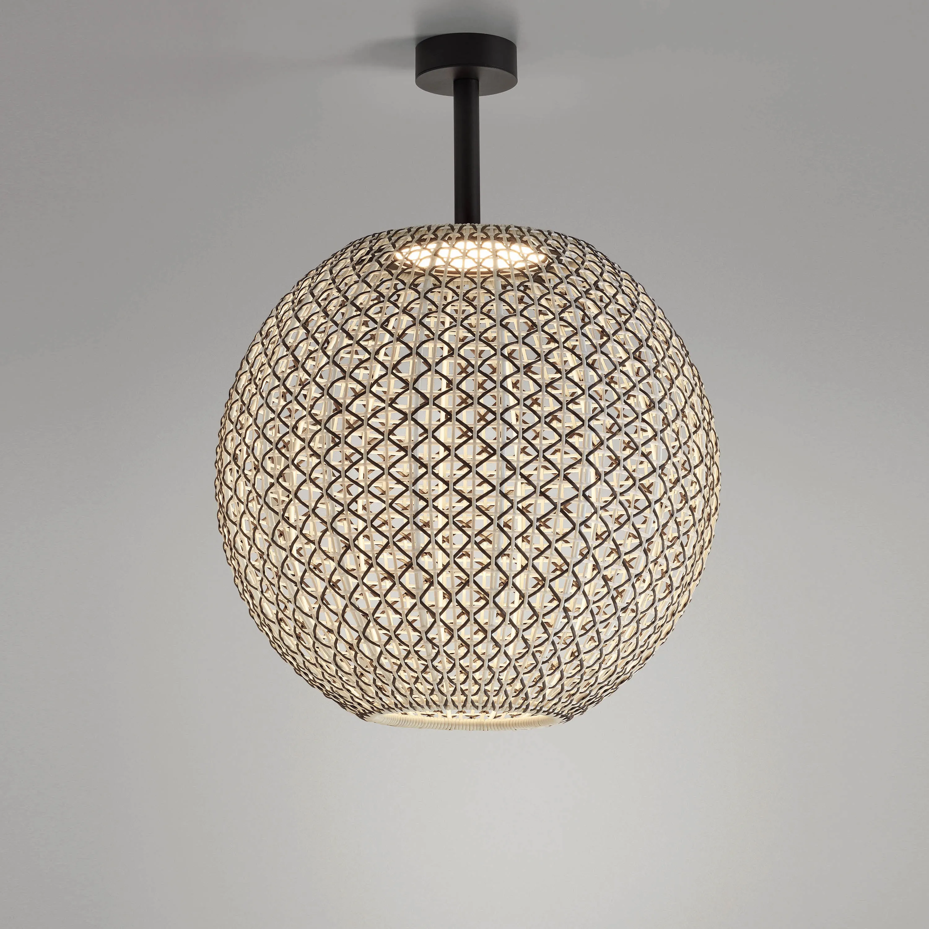 Nans Sphere Outdoor LED Semi Flush Mount