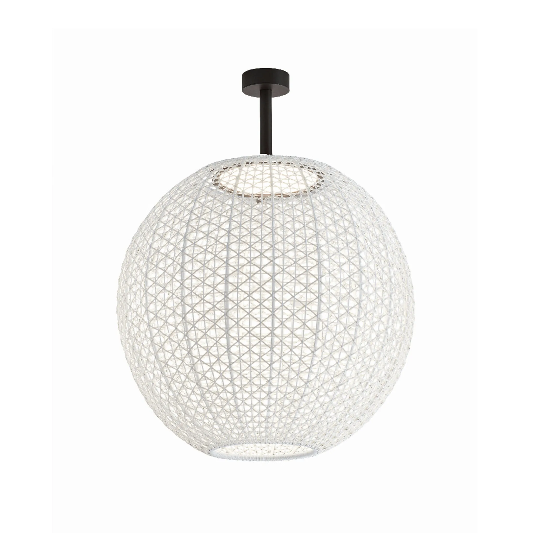 Nans Sphere Outdoor LED Semi Flush Mount