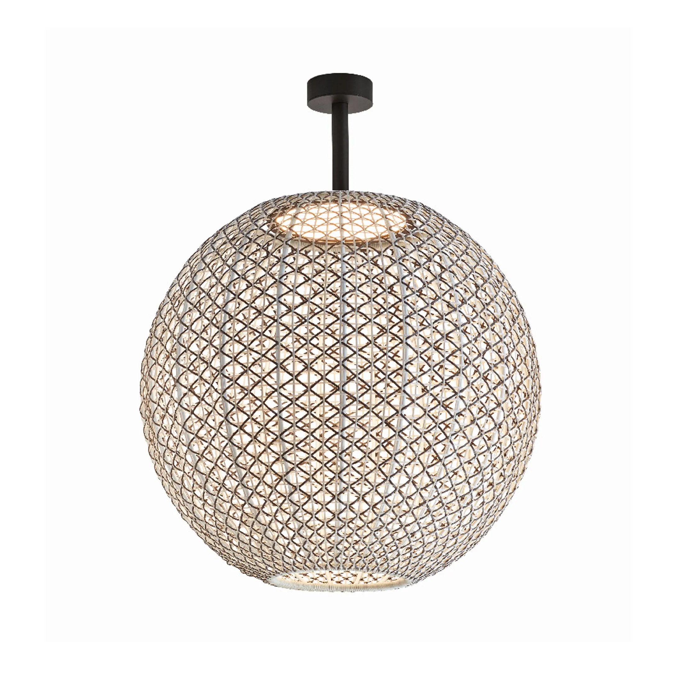 Nans Sphere Outdoor LED Semi Flush Mount
