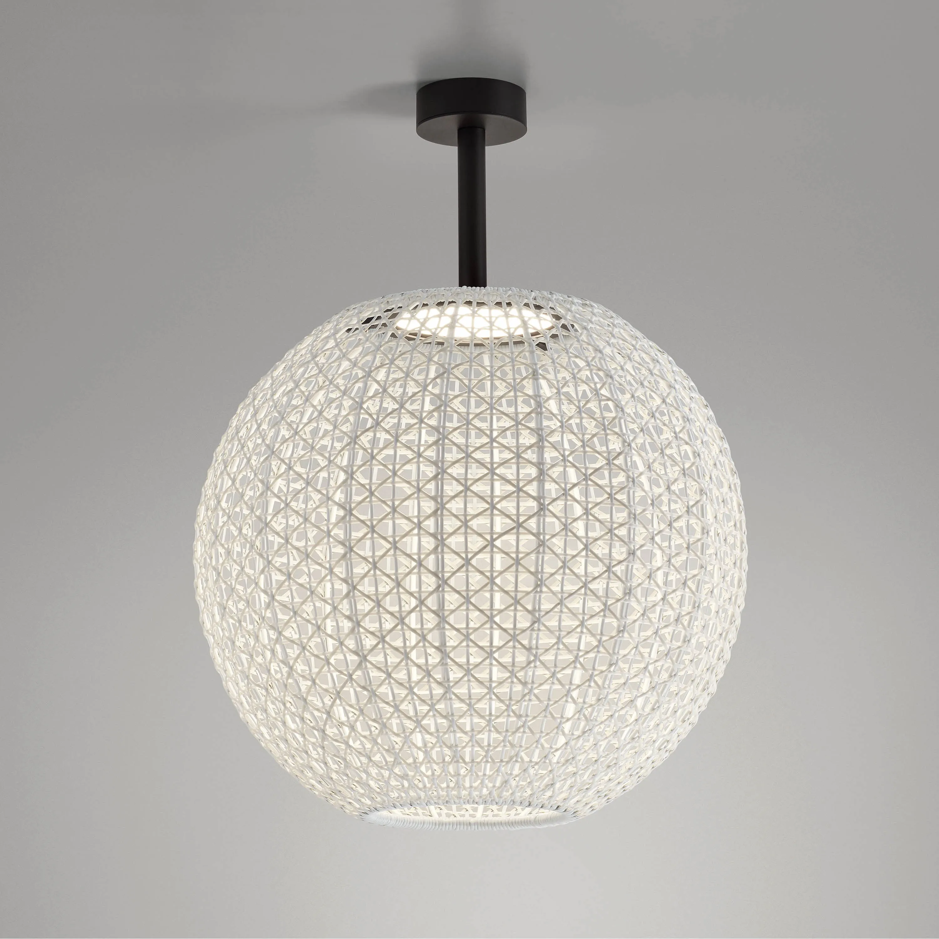 Nans Sphere Outdoor LED Semi Flush Mount