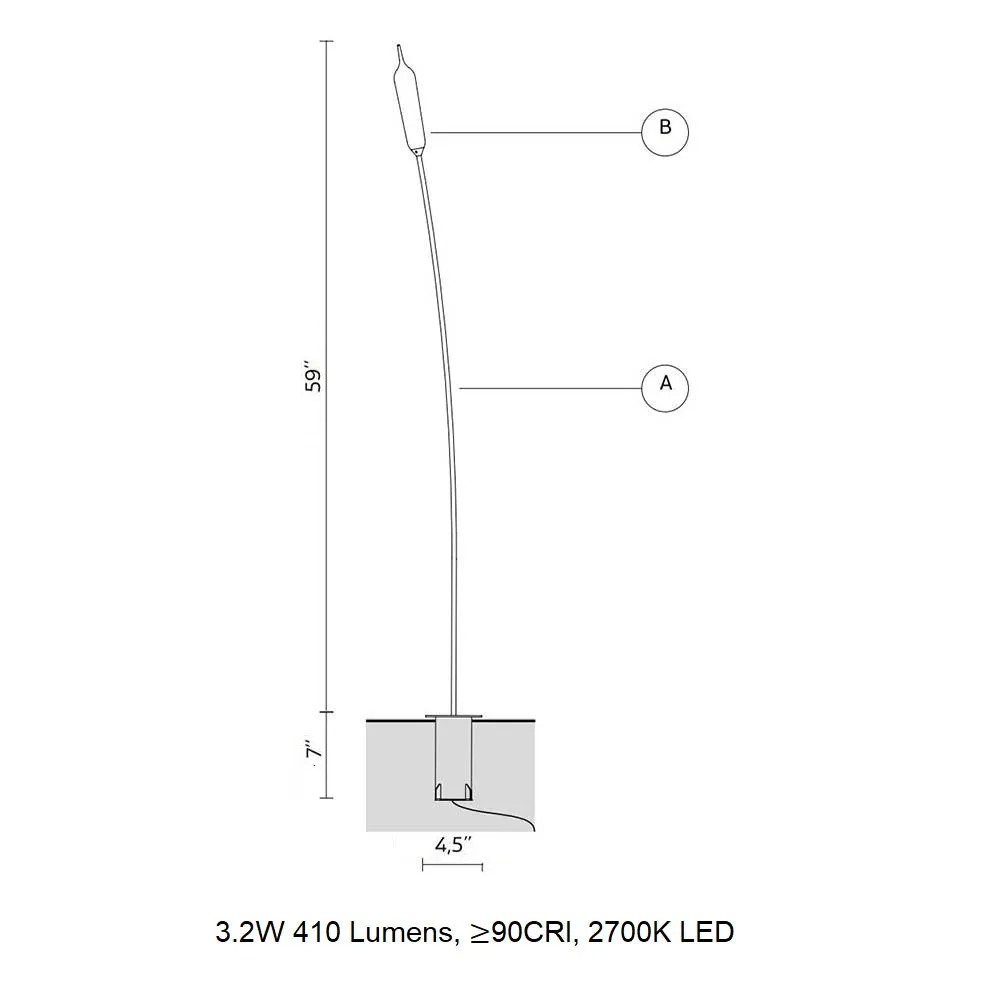 Nilo Anchor Outdoor LED Floor Lamp