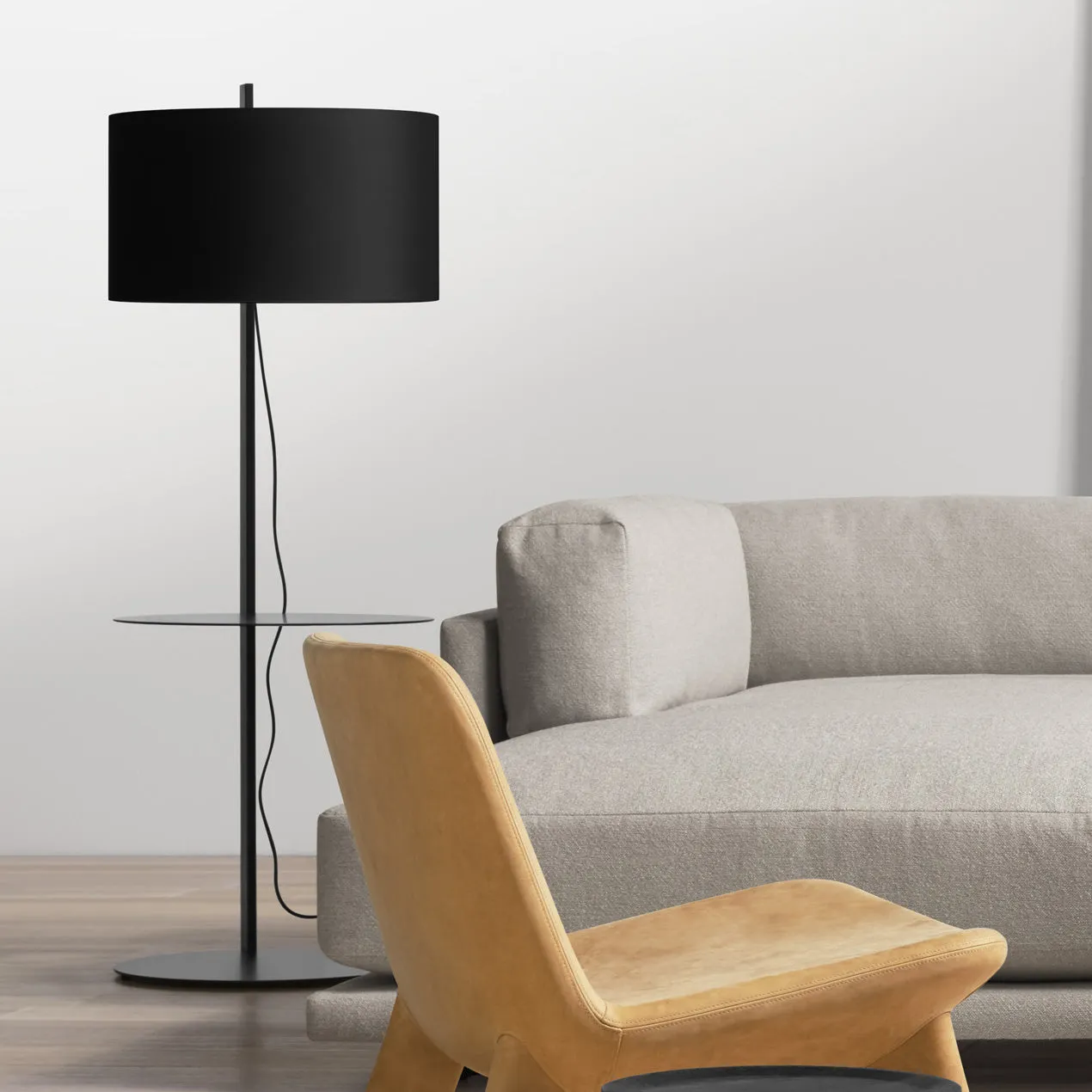 Note Floor Lamp with Table