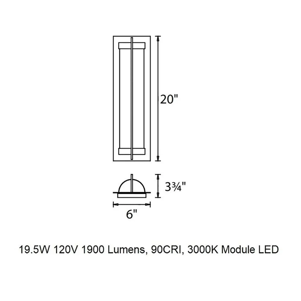Oberon LED Outdoor Wall Light