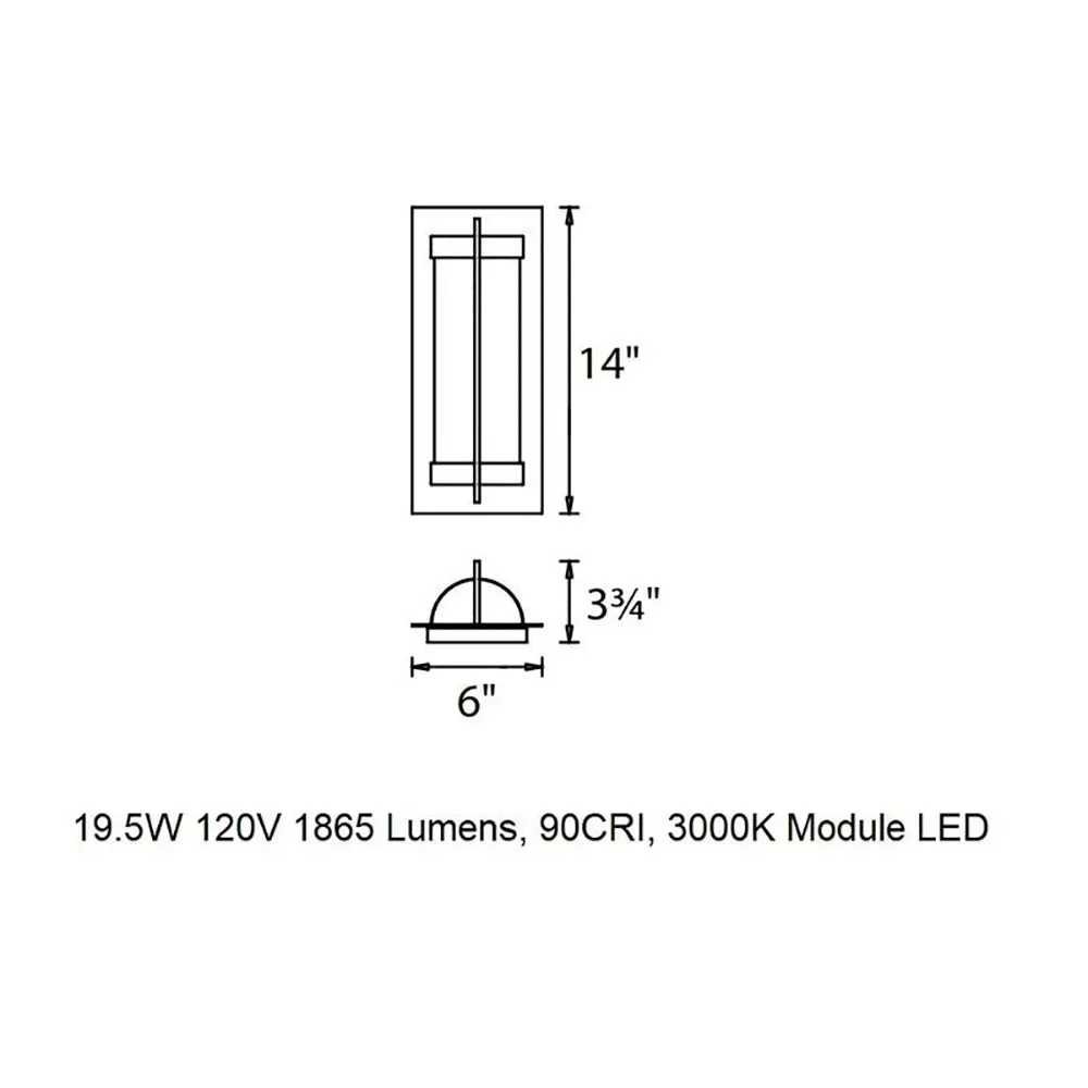 Oberon LED Outdoor Wall Light