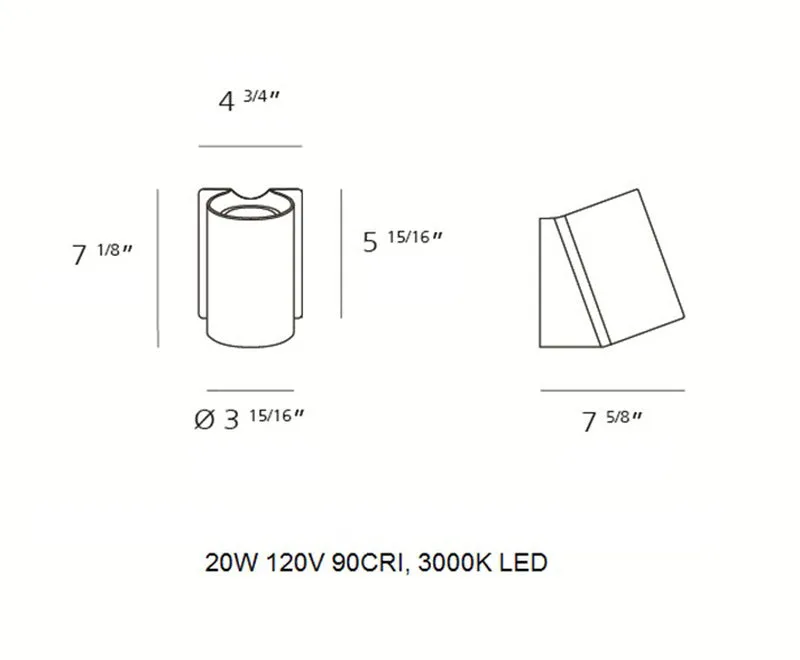 Oblique Wall Light
