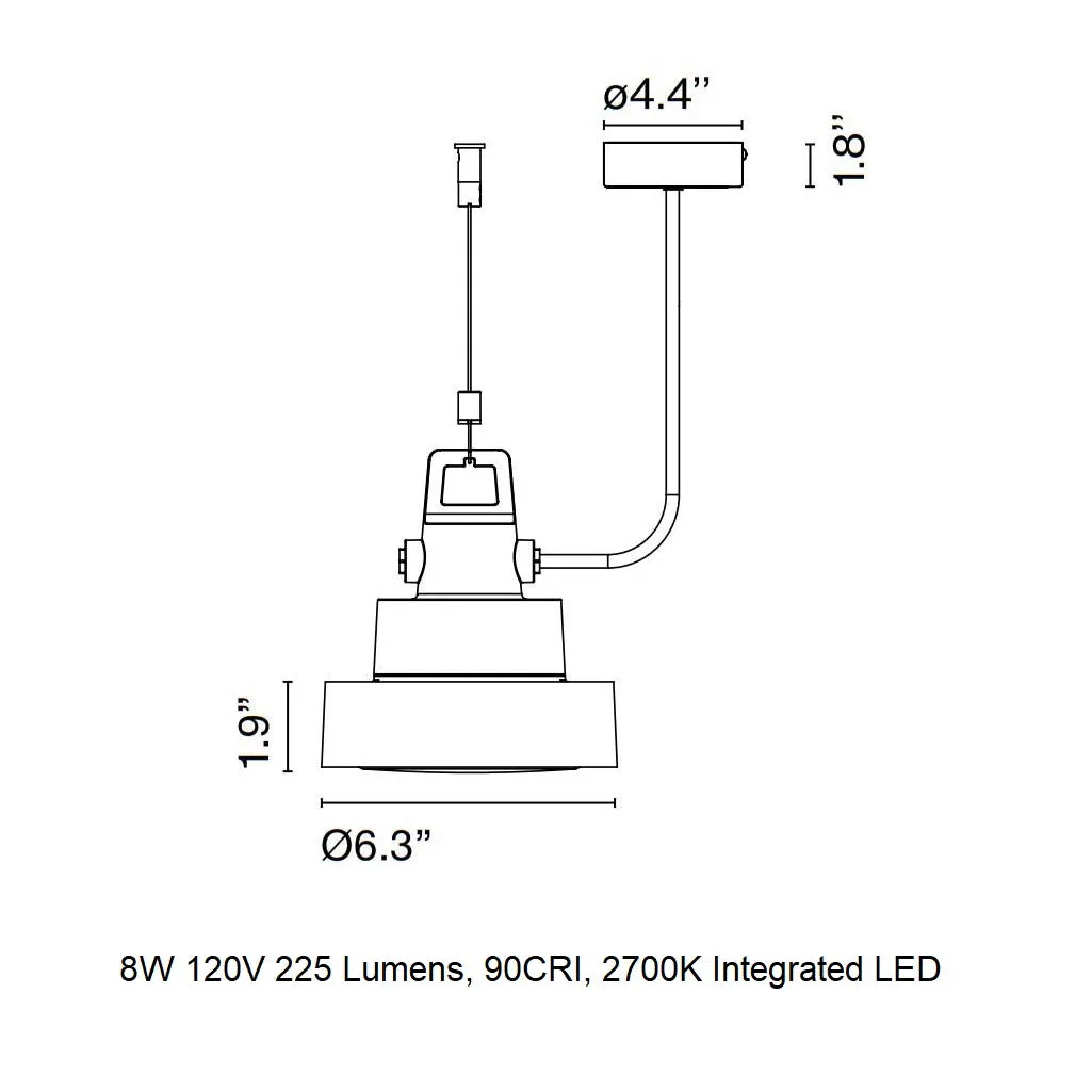 Plaff-on! Outdoor LED Pendant Light