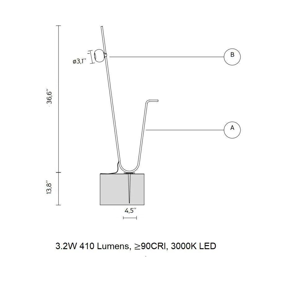 Pois Outdoor LED Floor Lamp