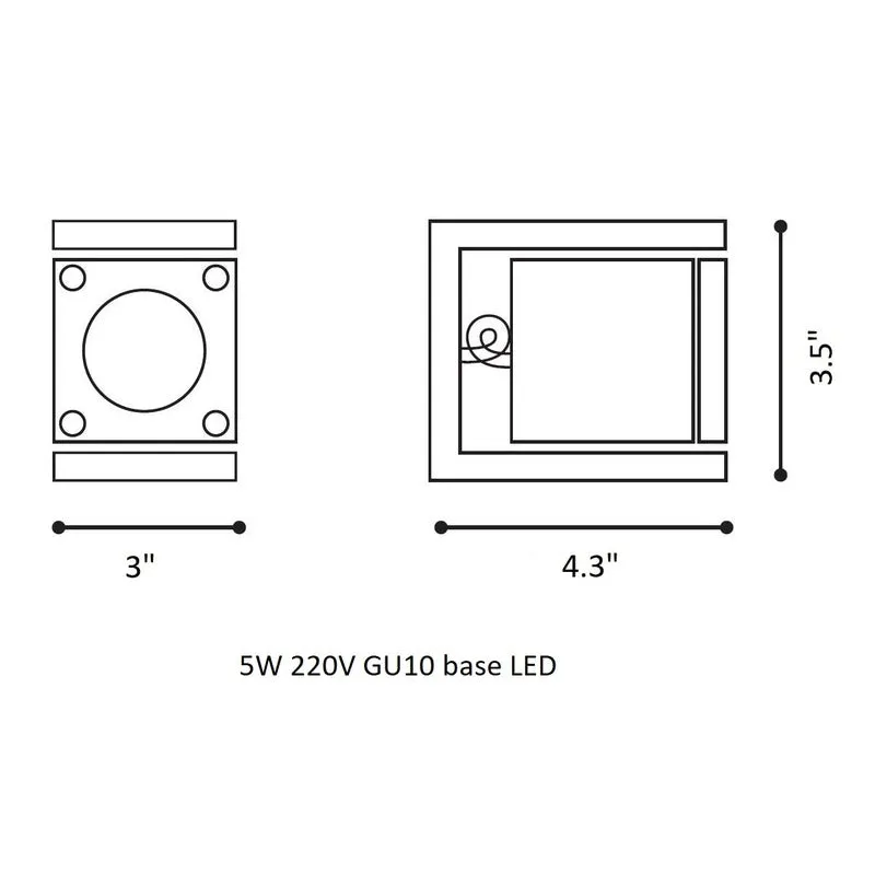 Q-Bic Wall Rotating Light