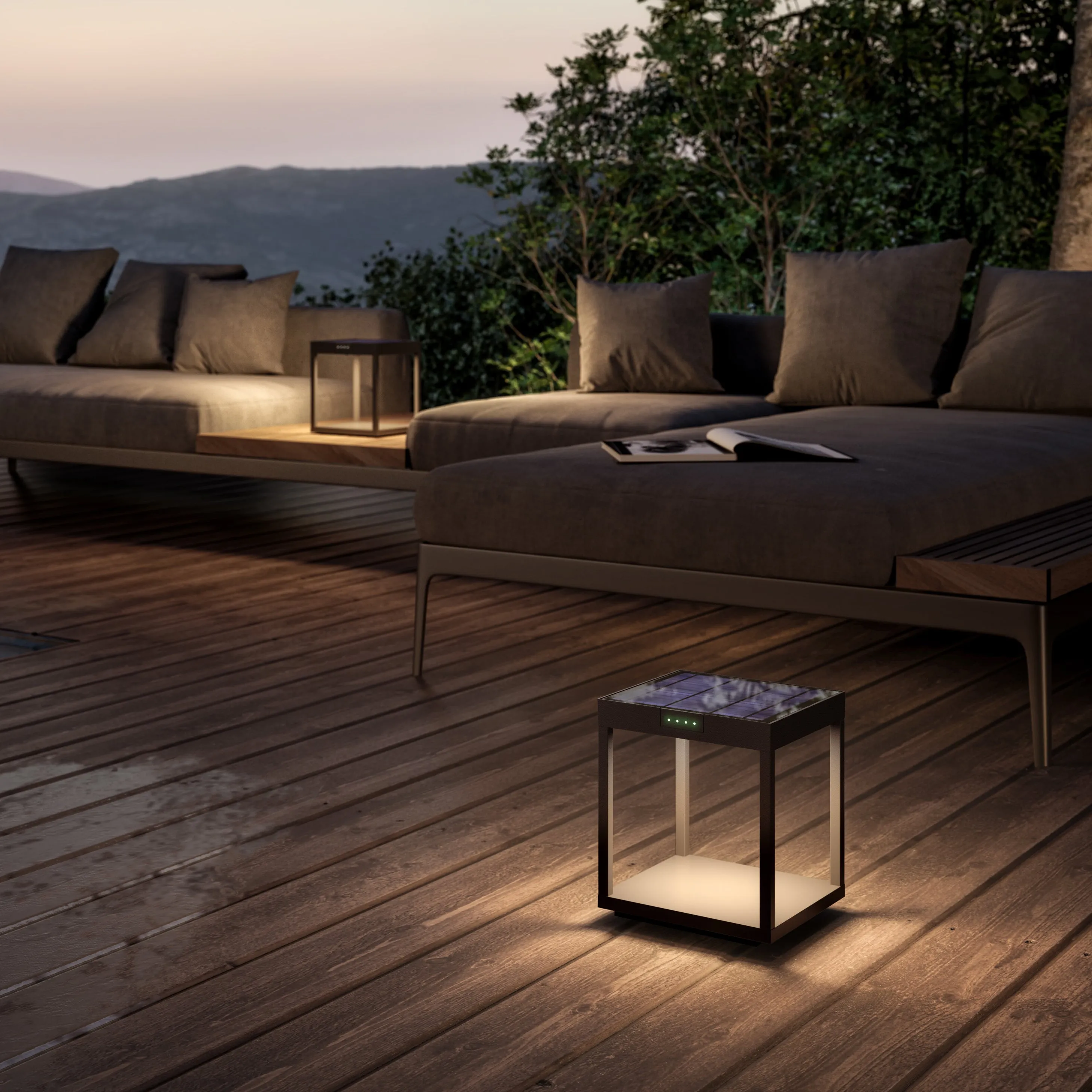 Radia Ground Outdoor LED Solar Bollard Light