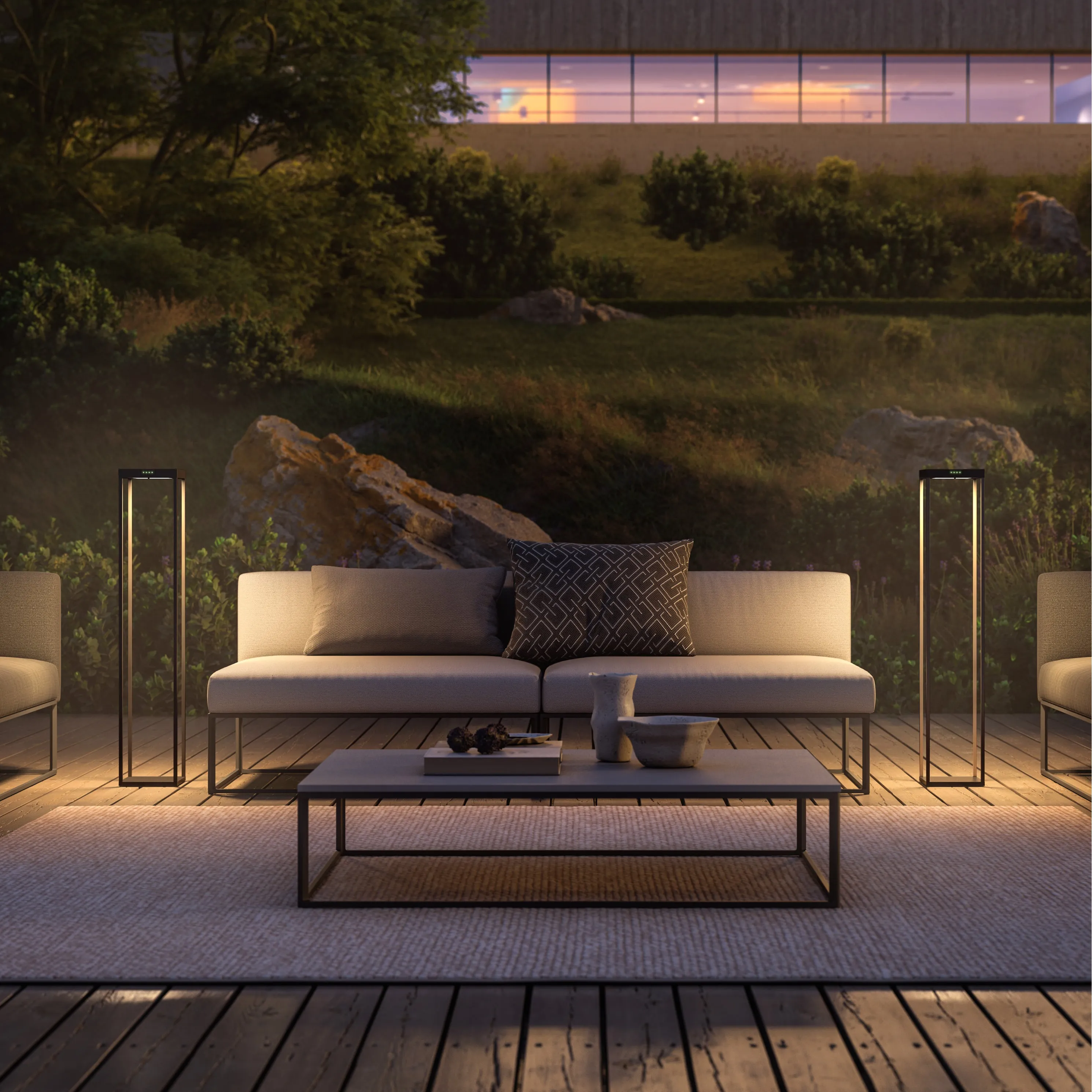 Radia Outdoor LED Solar Bollard Light