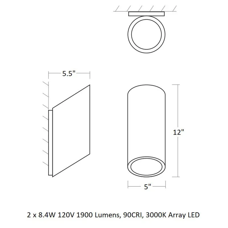 Realm Outdoor Wall Light