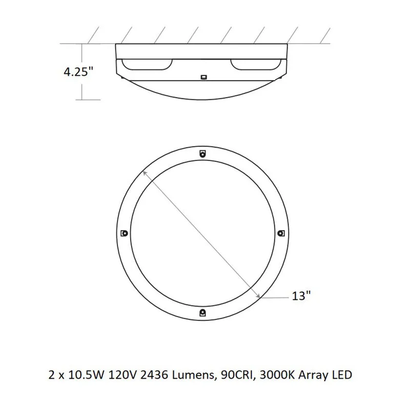 Regio Outdoor Wall / Ceiling Light