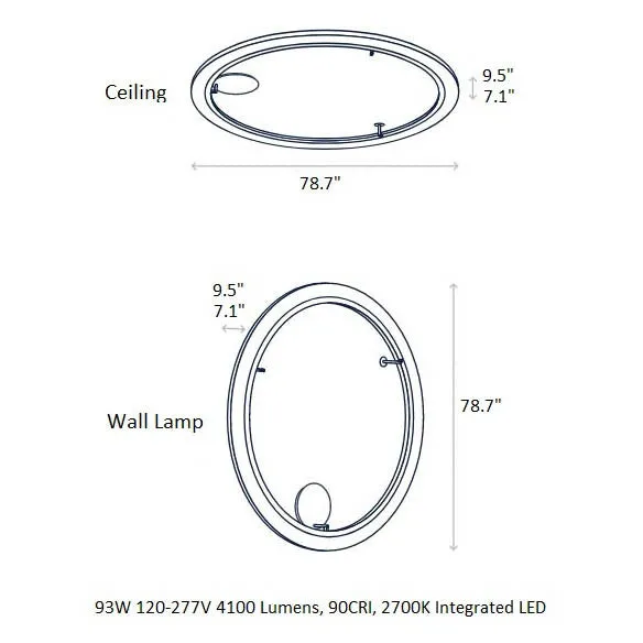 Roda LED Wall/Ceiling Light