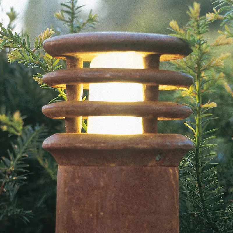 Rusty Bollard Lamp