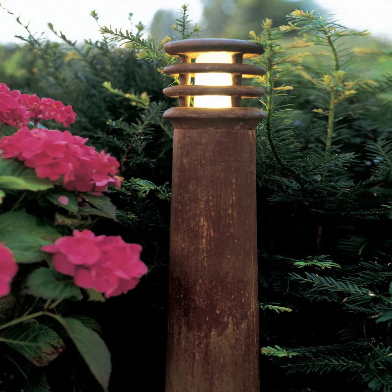 Rusty Bollard Lamp