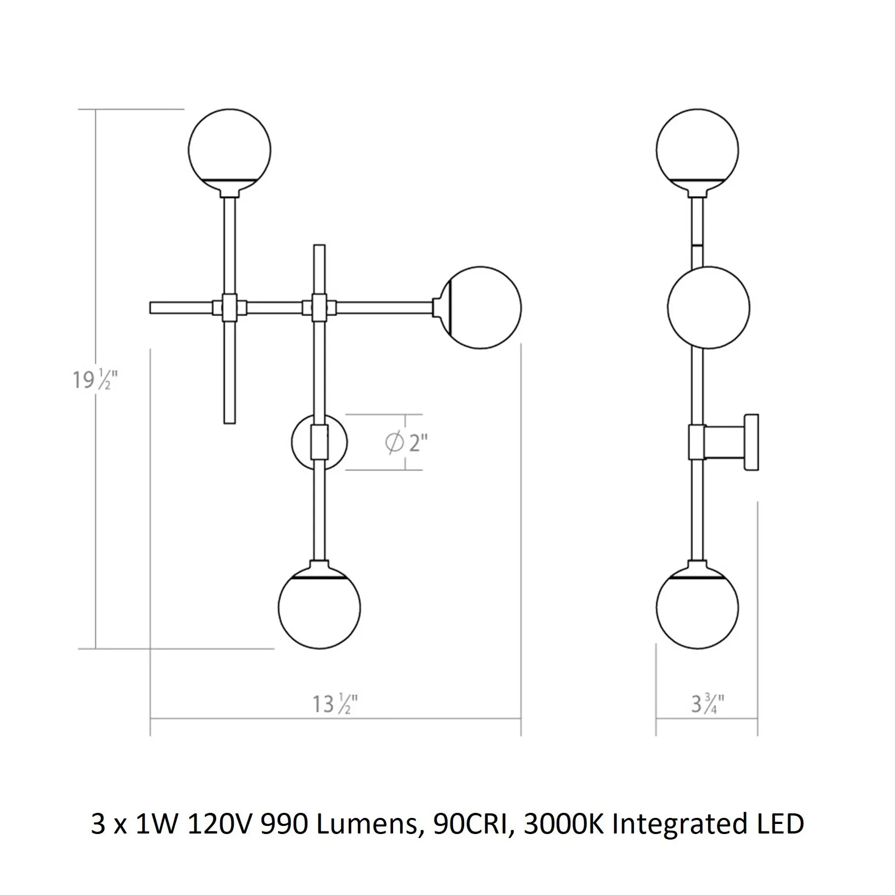 Sabon LED Wall Sconce