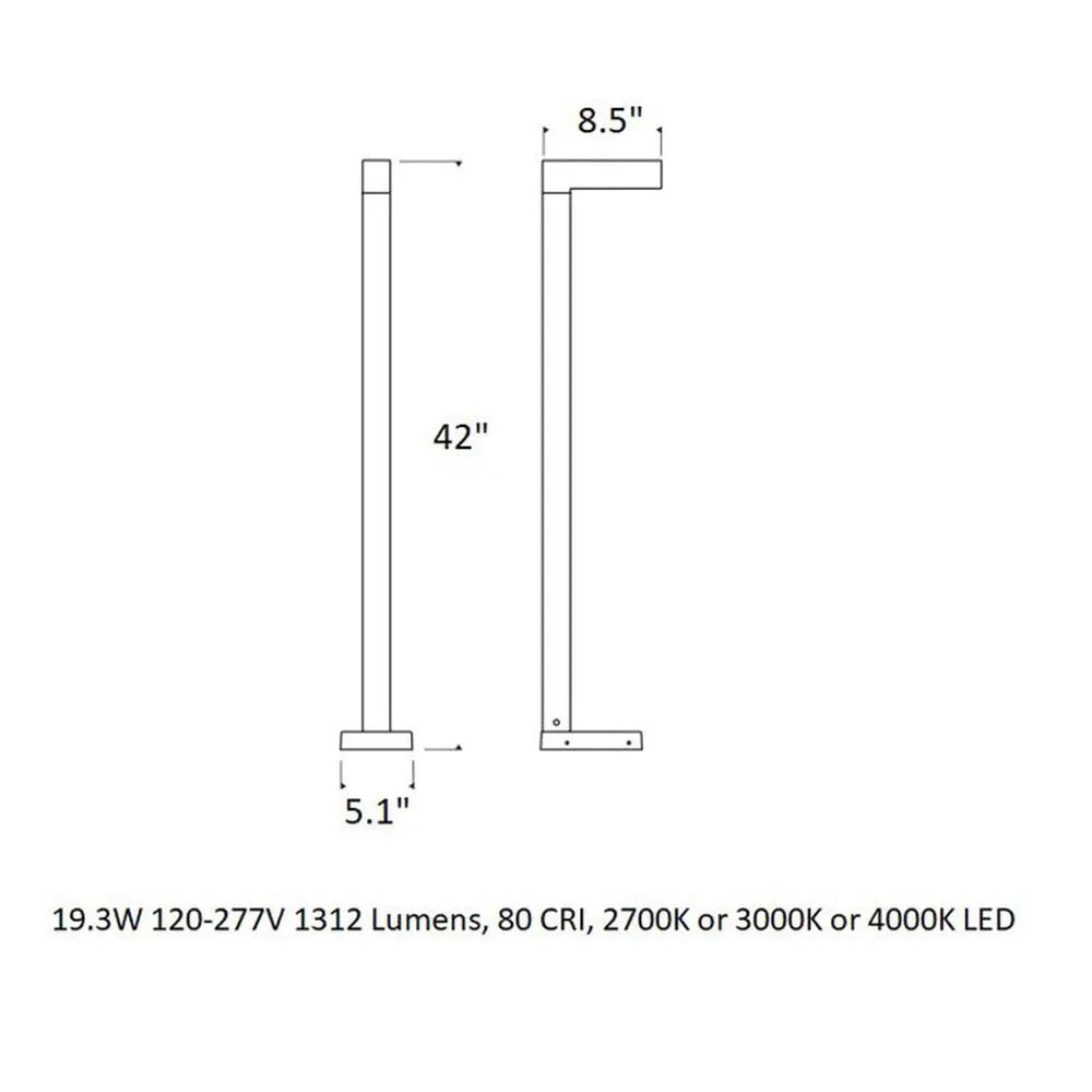 Sean Lavin Strut Outdoor Bollard Light