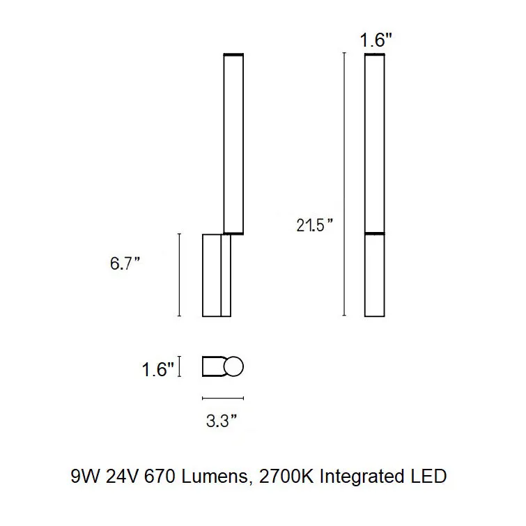 Signal Single LED Wall Light
