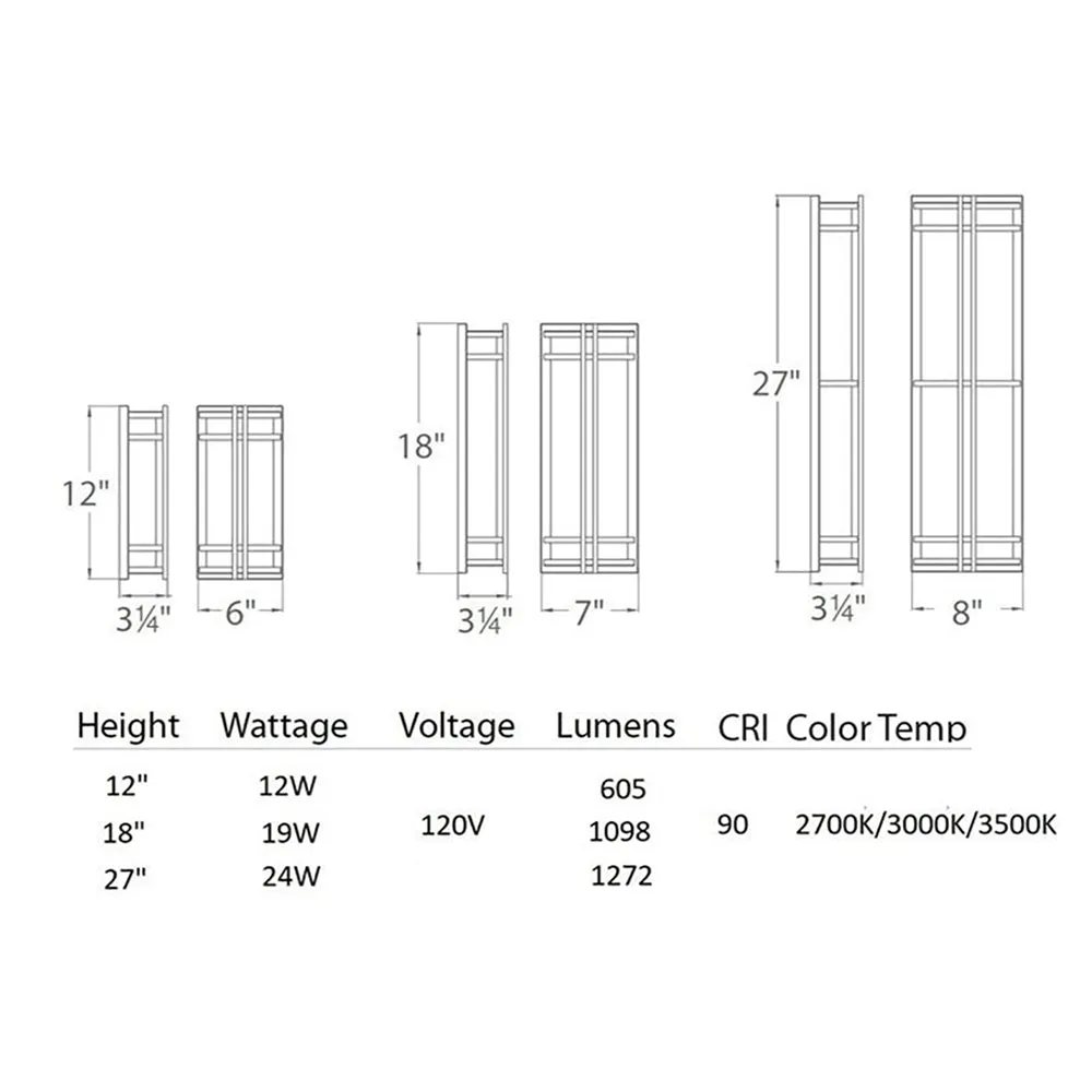 Skyscraper Outdoor Wall Light