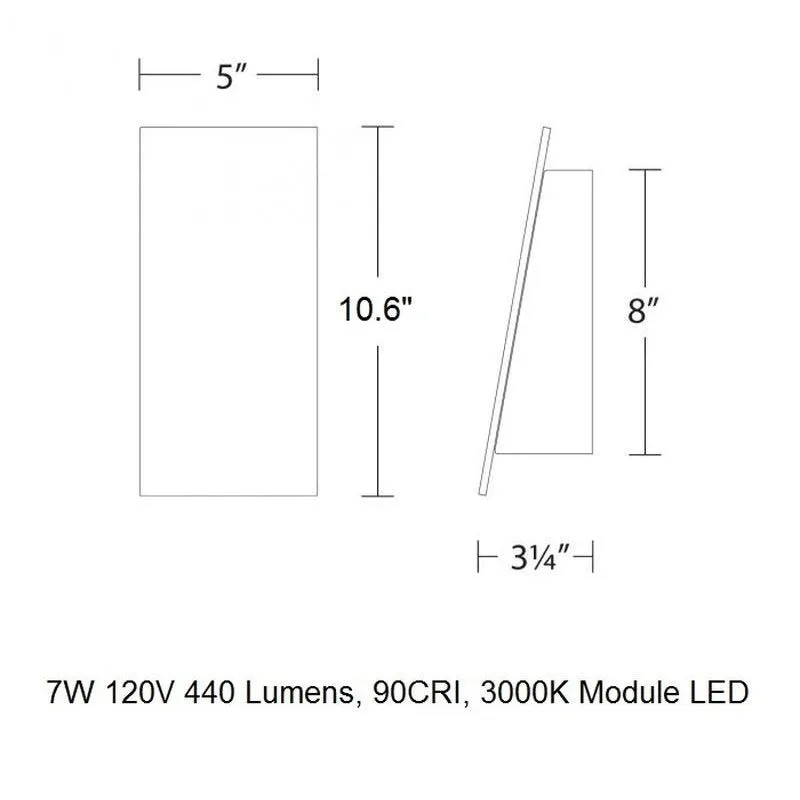 Slant LED Outdoor Wall Light