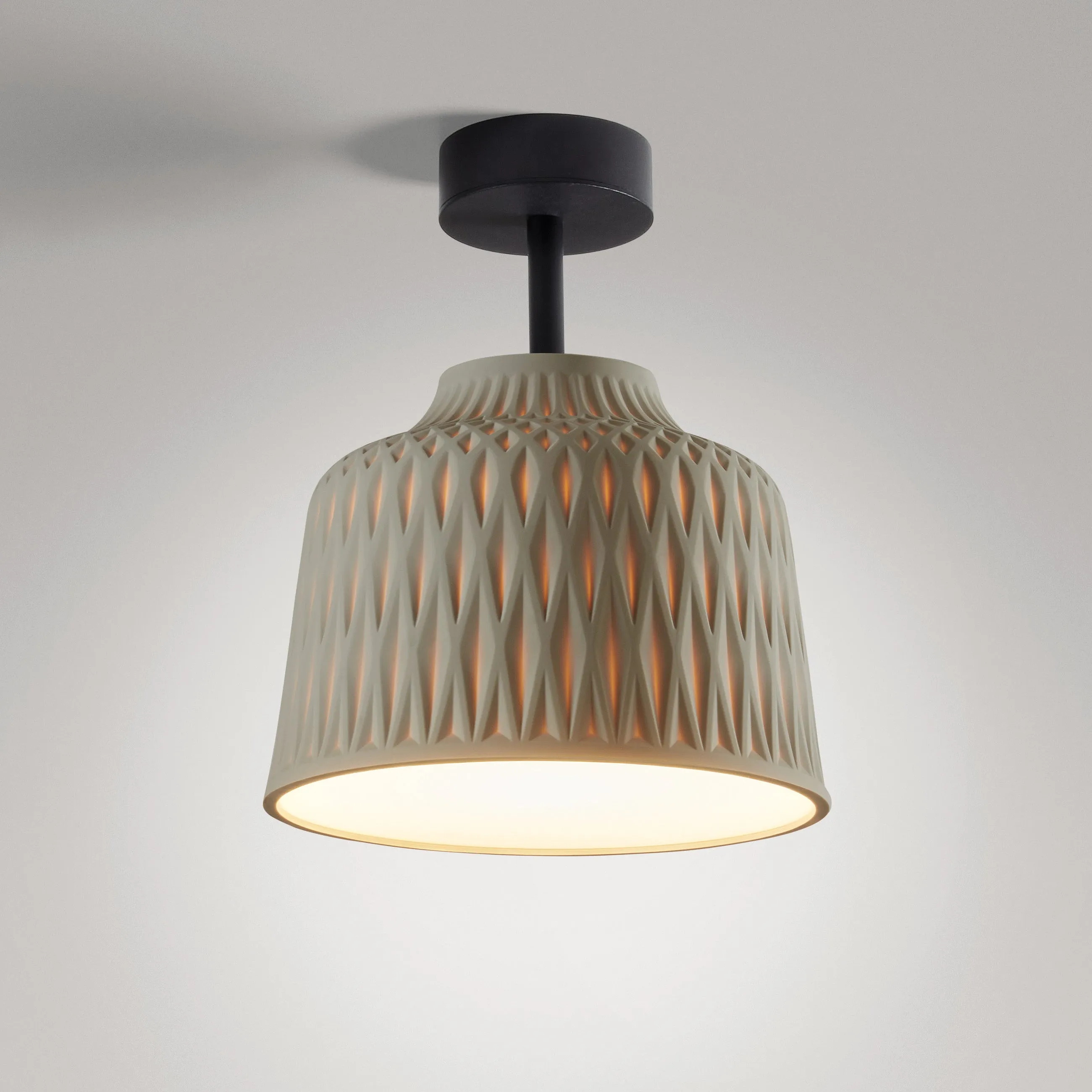 Soft Outdoor Semi Flush Mount