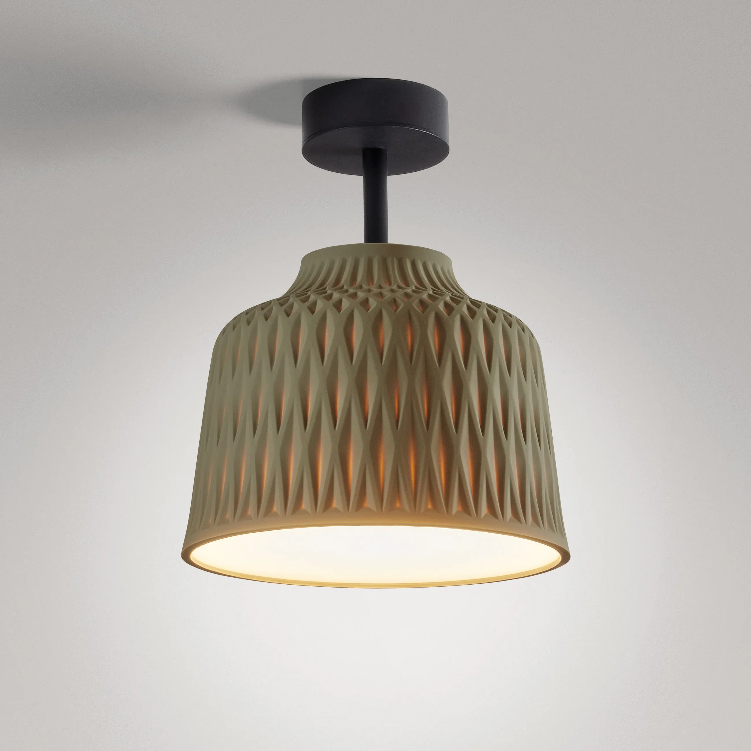 Soft Outdoor Semi Flush Mount