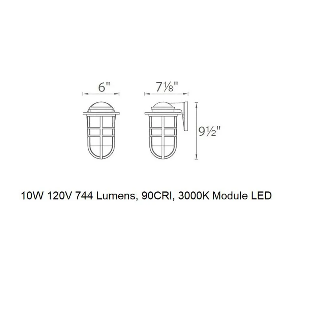 Steampunk LED Outdoor Wall Light