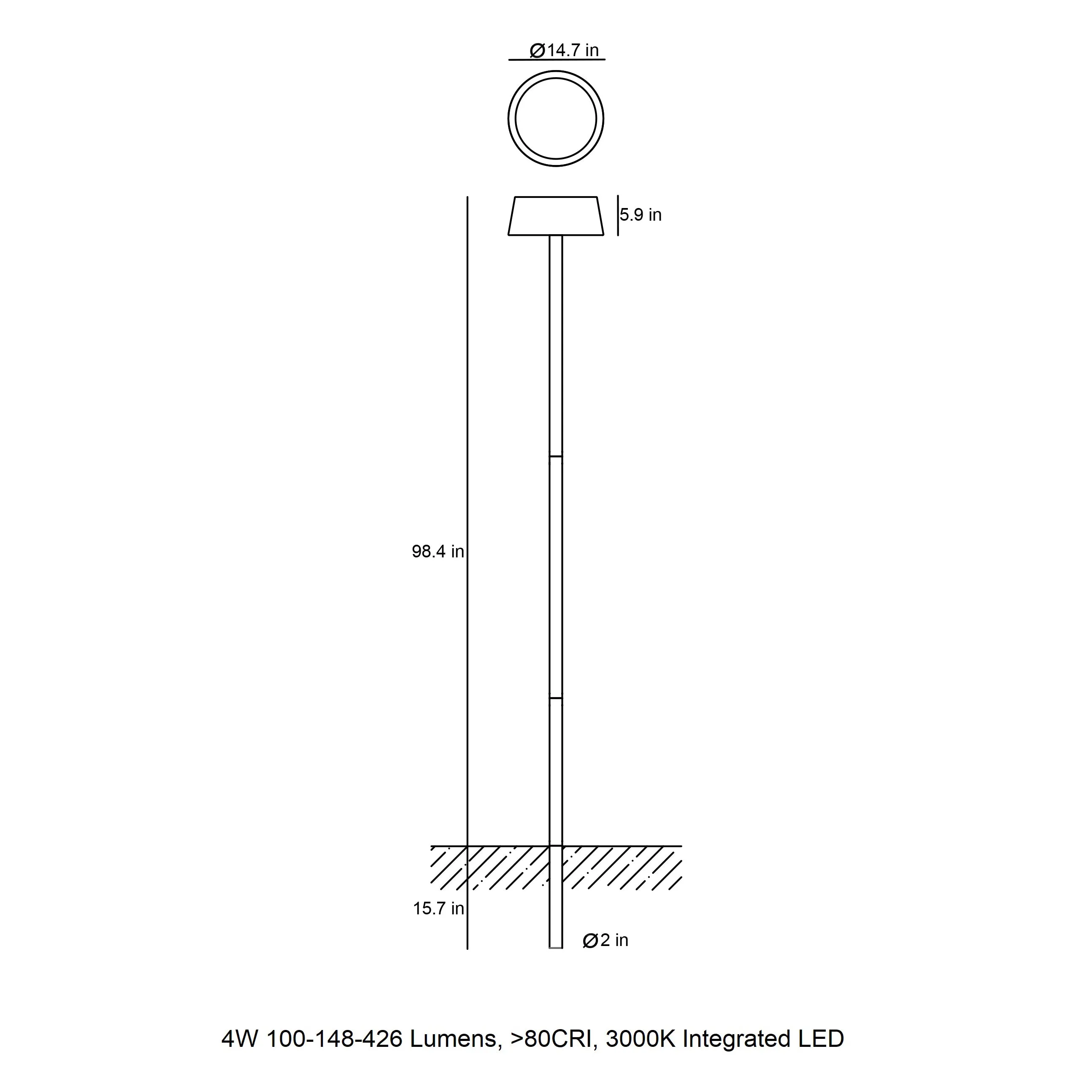 Sundress Outdoor LED Solar Path Light