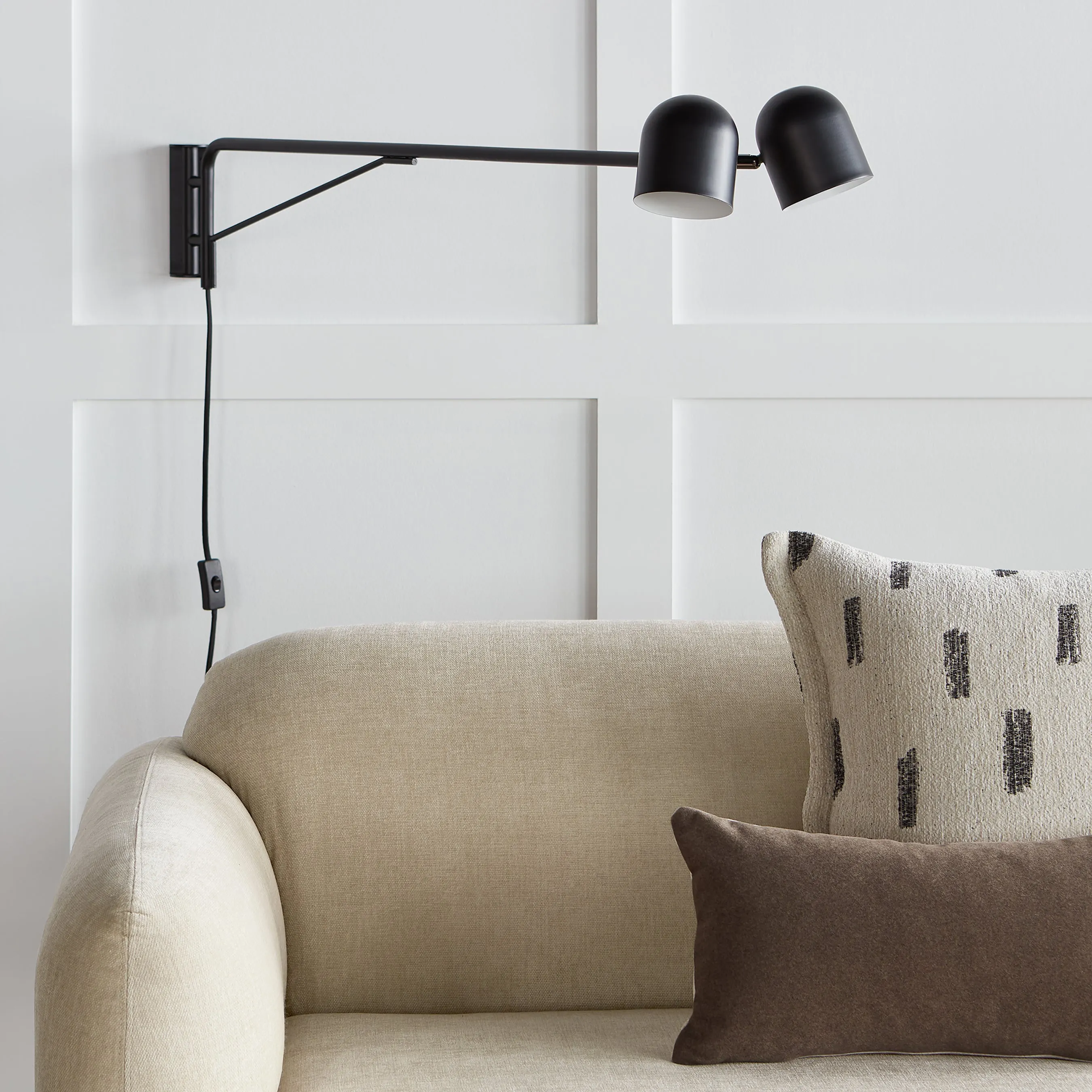Tandem Swing Arm Wall Lamp