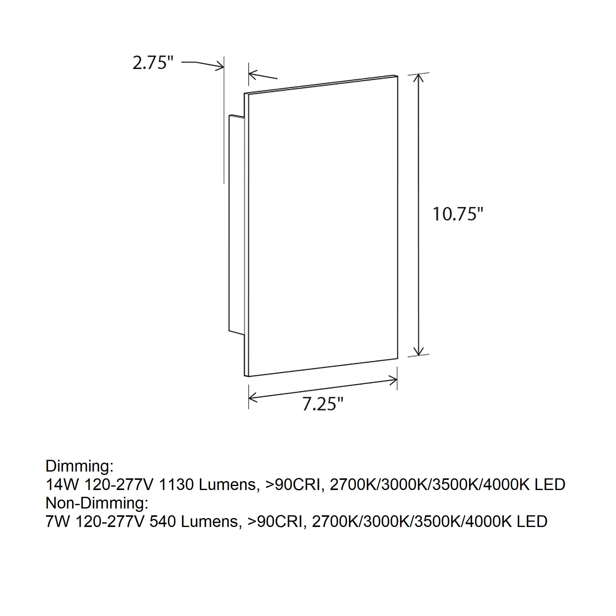 Tersus Outdoor LED Wall Sconce