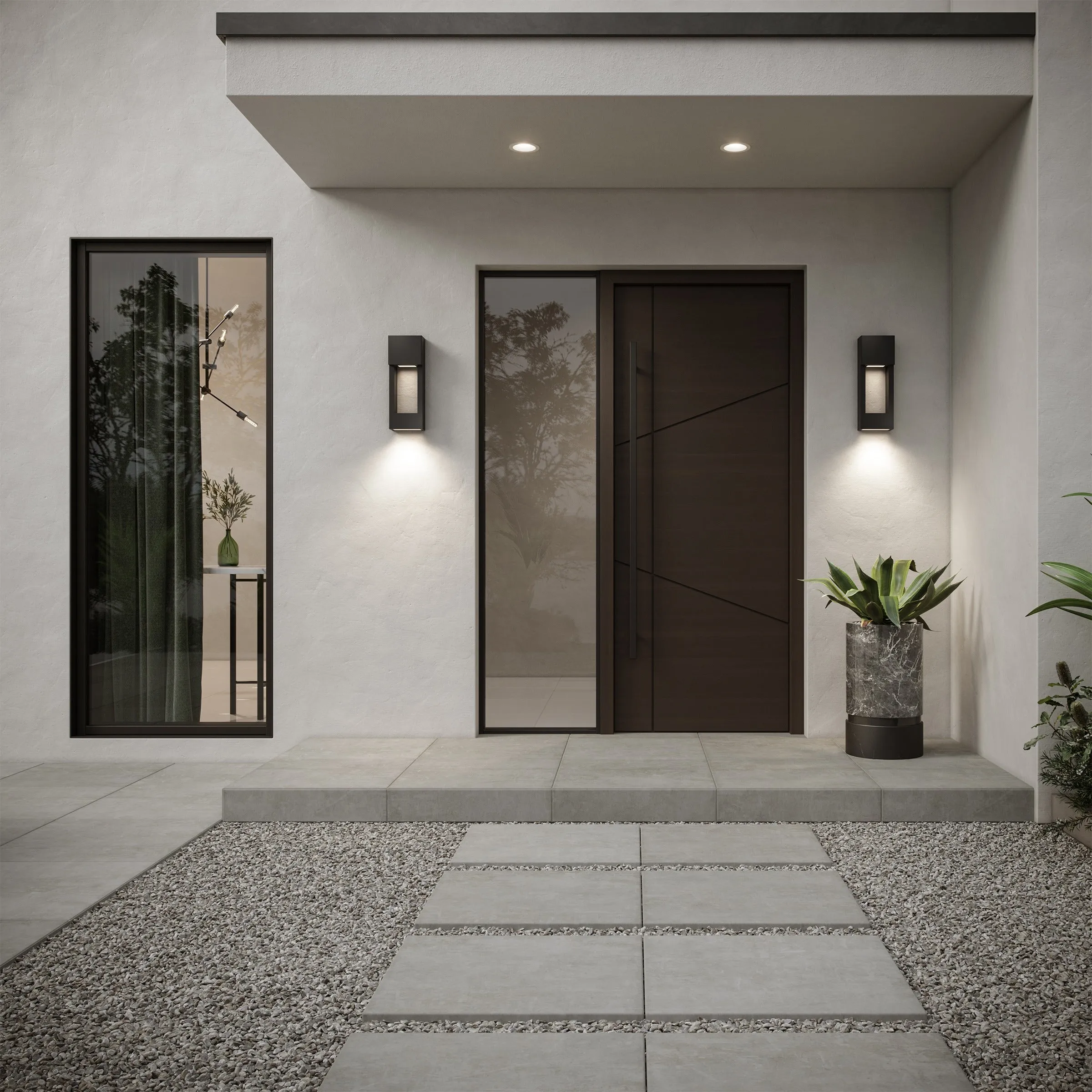 Testa Outdoor LED Wall Sconce