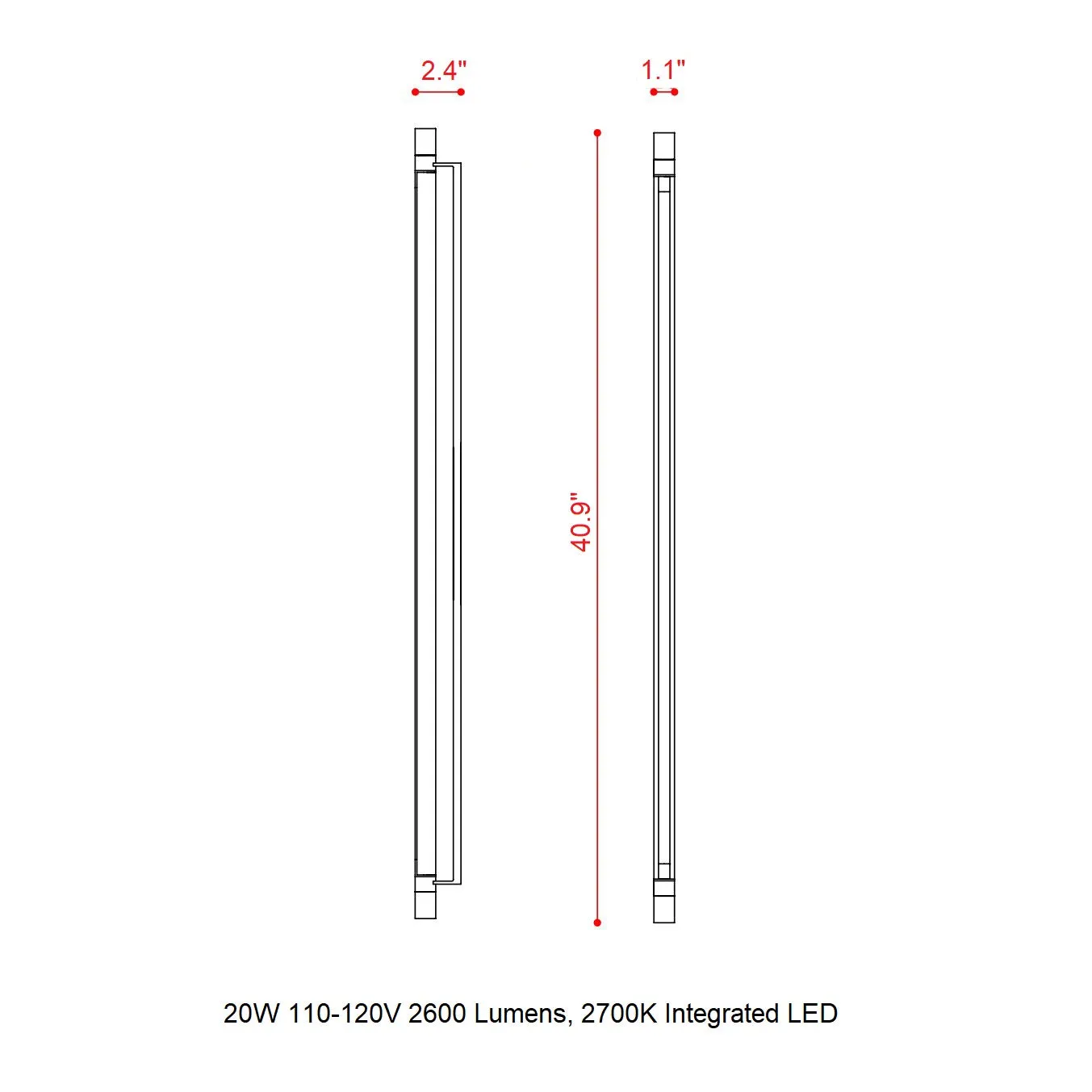 Thula Simple LED Wall Sconce