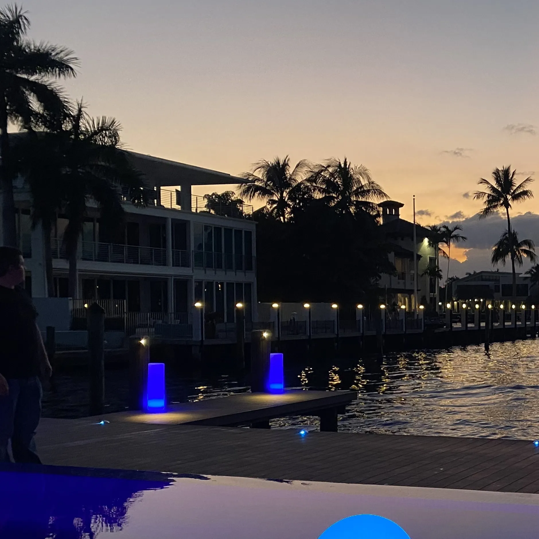 Tower Outdoor Bluetooth LED Floor Lamp