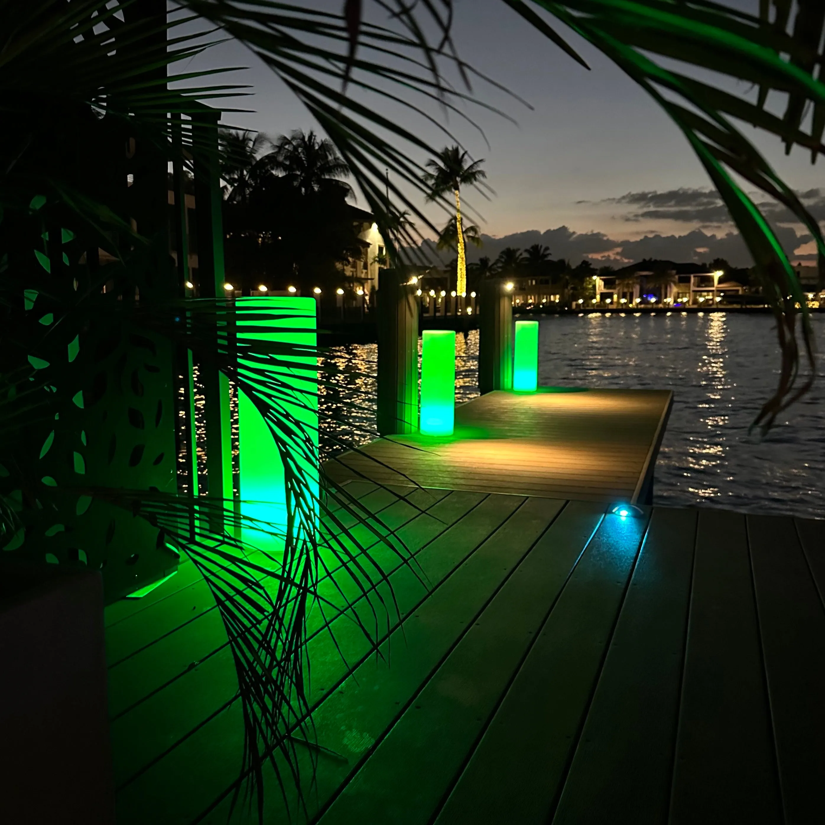 Tower Outdoor Bluetooth LED Floor Lamp