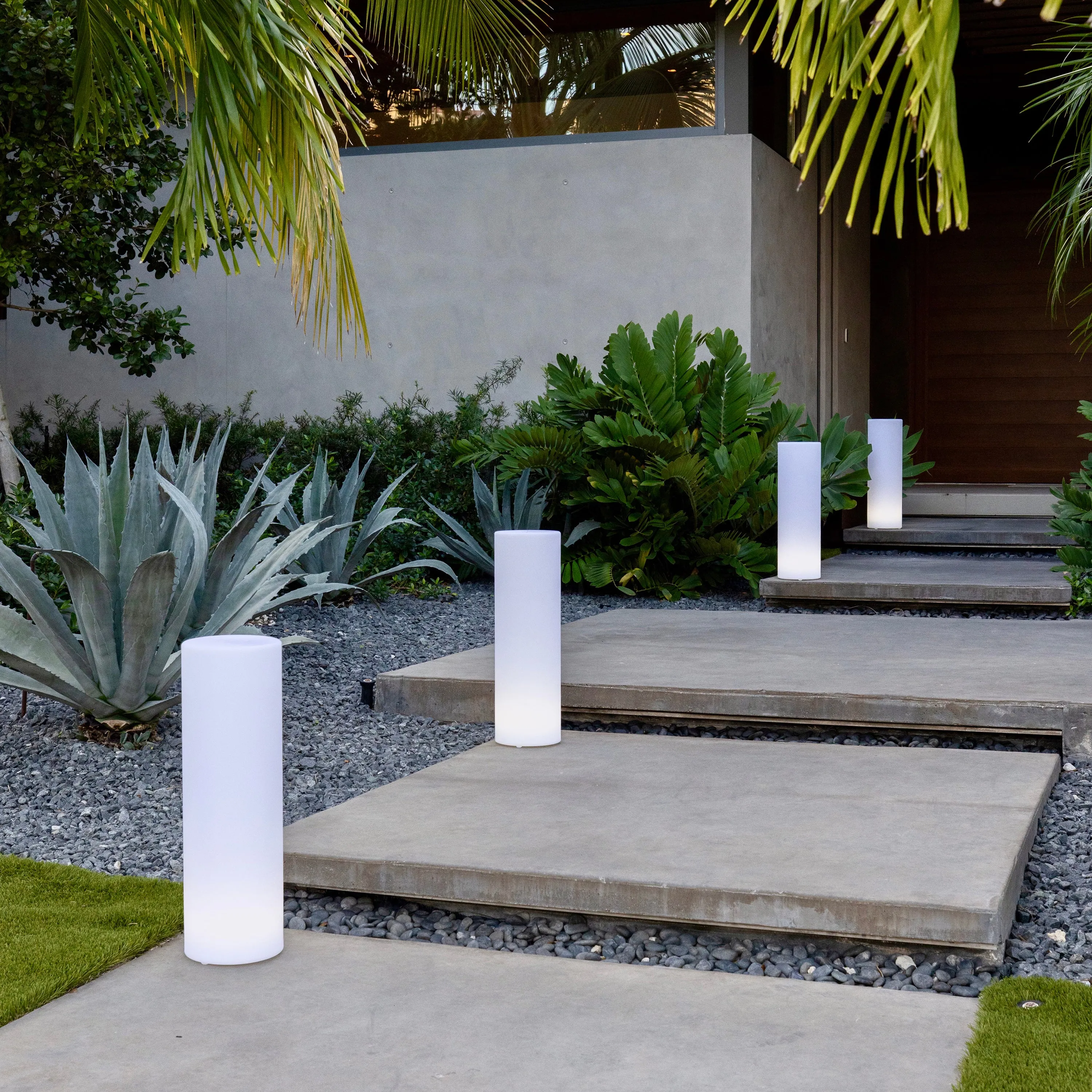 Tower Outdoor Bluetooth LED Floor Lamp